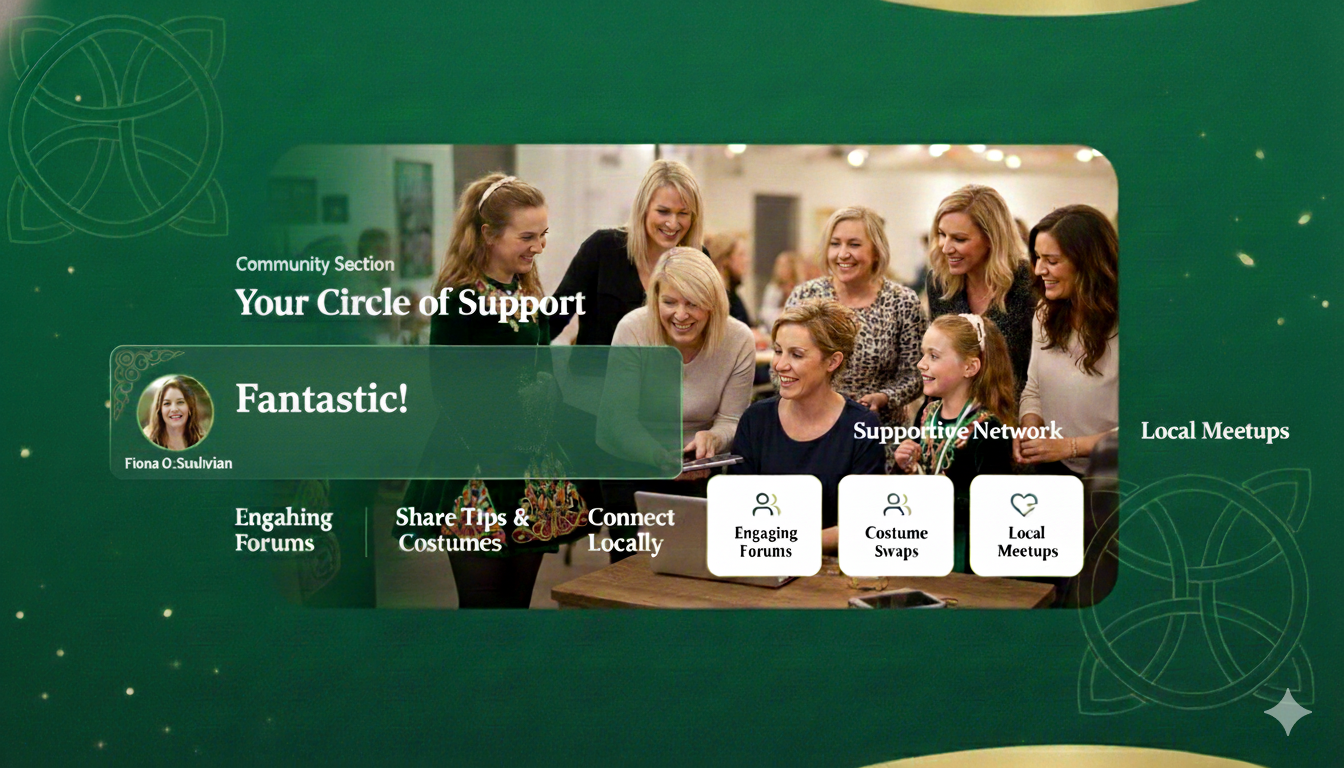 Your Circle of Support - Community features including engaging forums, costume swaps, and local meetups