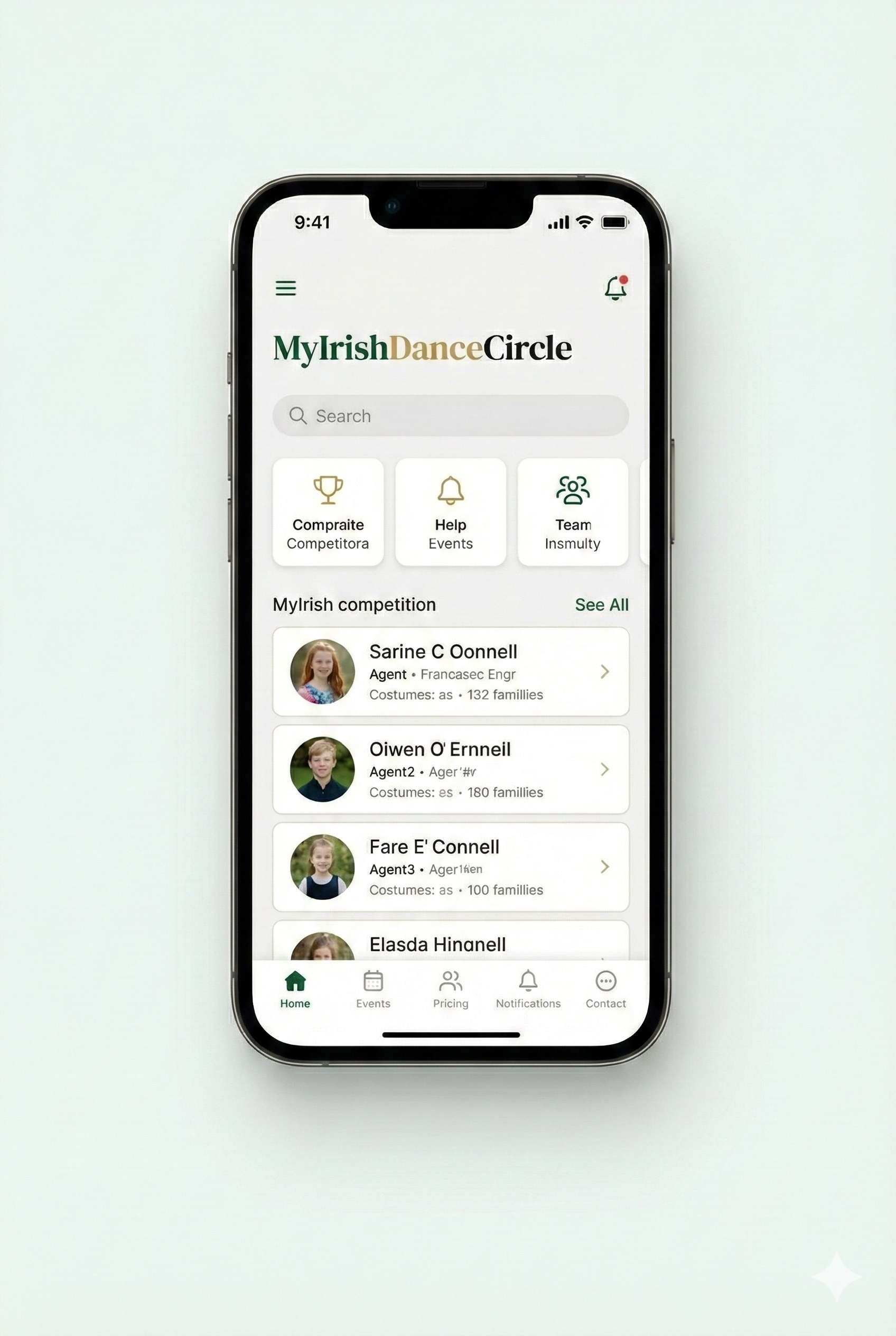 MyIrishDanceCircle mobile app